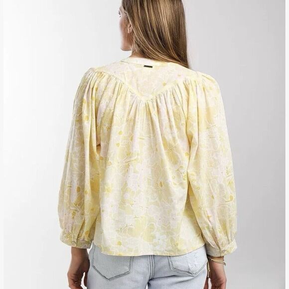 Billabong Dreamy Days Floral Button Up Large Cottagecore Hippie Boho Relaxed - Picture 4 of 10